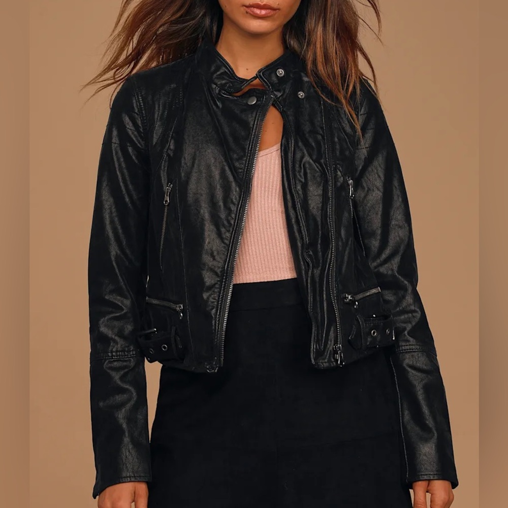 Fenix Black Vegan Leather Moto Jacket
We the Free